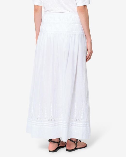 Isabel Marant White Loraine Skirt
