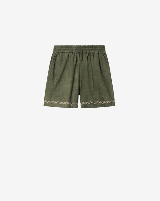 Isabel Marant Green Zilan Shorts for men