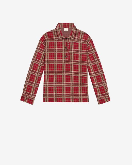Isabel Marant Red Bruna Shirt