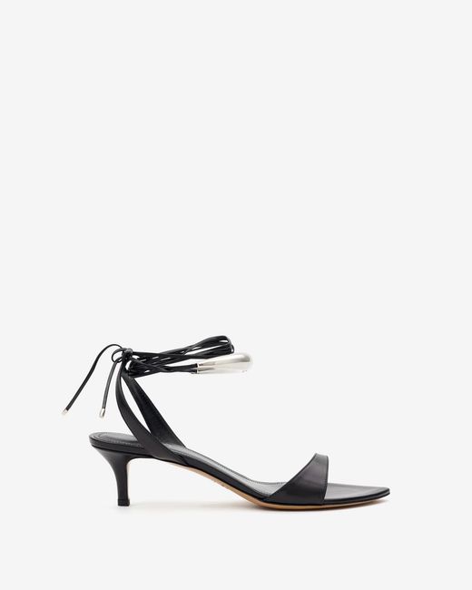 Isabel Marant White Alziry Sandals