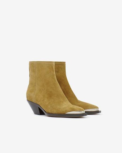 Isabel Marant White Adnae Low Boots