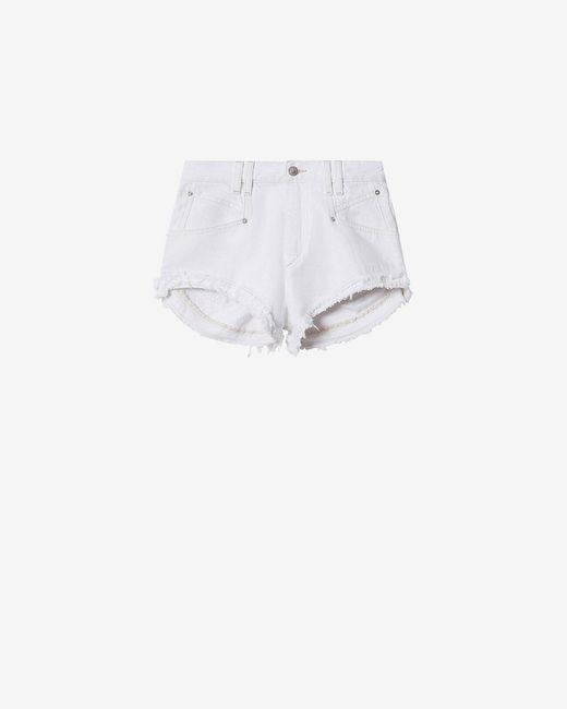 Isabel Marant White Eneidala Shorts