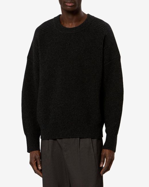 Isabel Marant Black Larry Wool Sweater for men