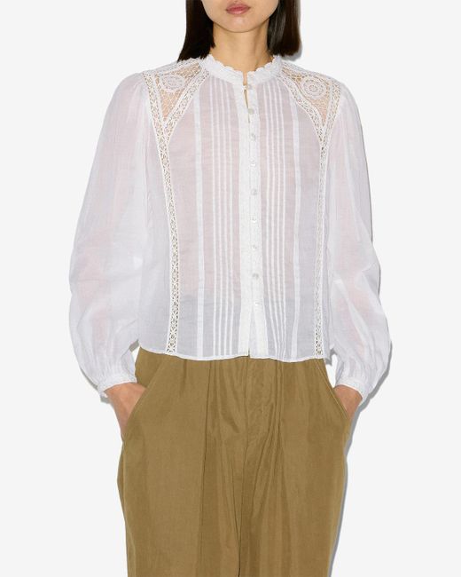 Blusa Greicy di Isabel Marant in White