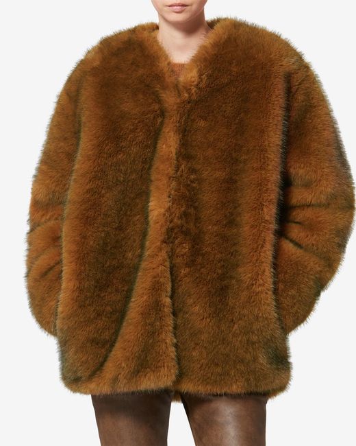 Isabel Marant Brown Aglae Coat