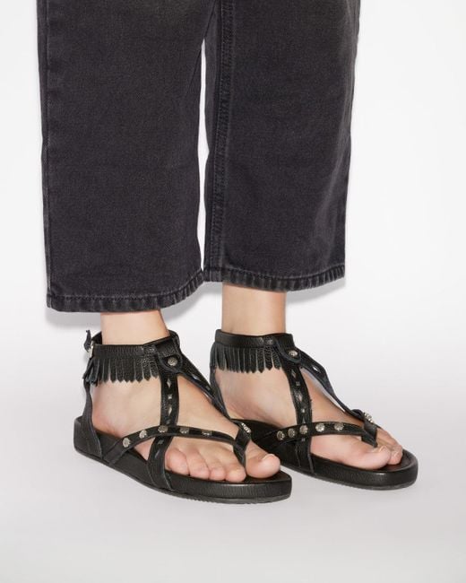 Isabel Marant White Silya Sandals
