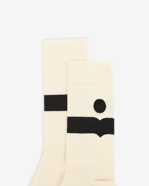Isabel Marant White Nesson Socks for men