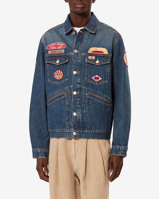 Isabel Marant Blue Jarvey Jacket for men