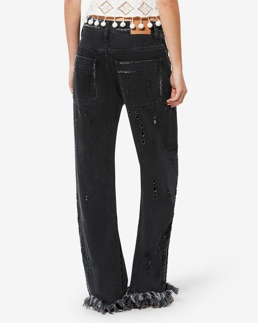 Isabel Marant Black Amia Pants