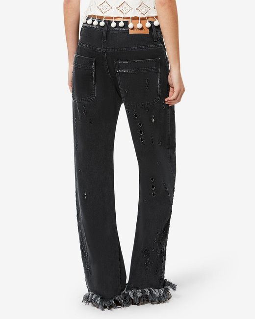 Isabel Marant Black Amia Pants