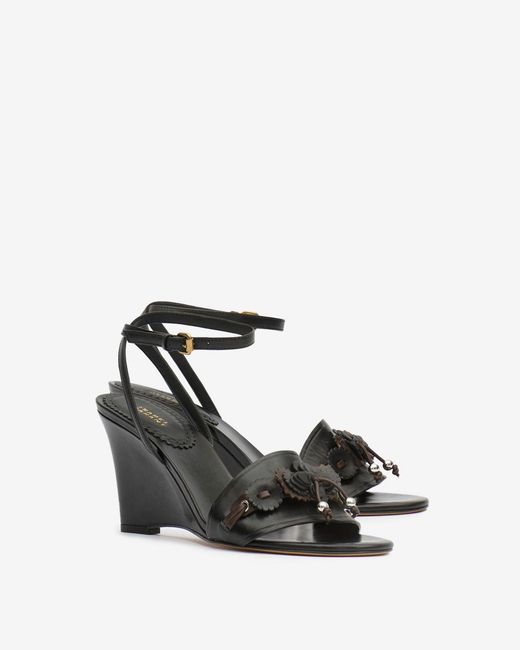 Isabel Marant Black Anerya Sandals