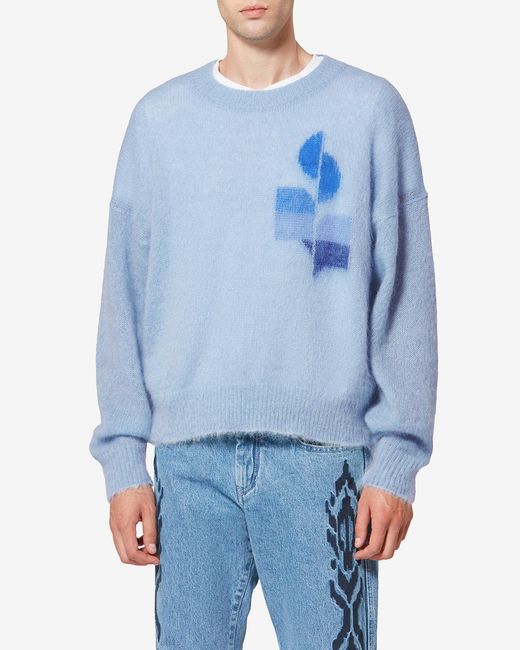 Isabel Marant Blue Drany Sweater for men