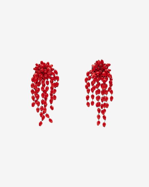 Isabel Marant Red Hanabi Earrings