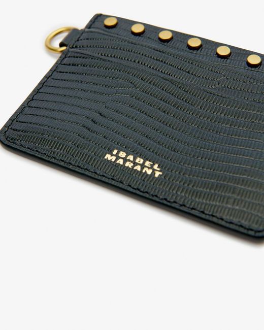 Isabel Marant White Oskan Embossed Card Holder