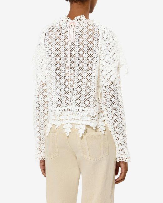 Isabel Marant White Hyliana Top