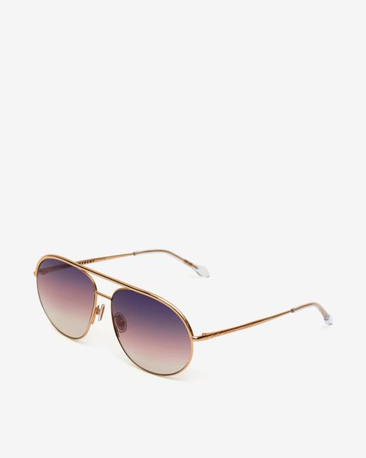 Isabel Marant Pink Pilot-Frame Sunglasses