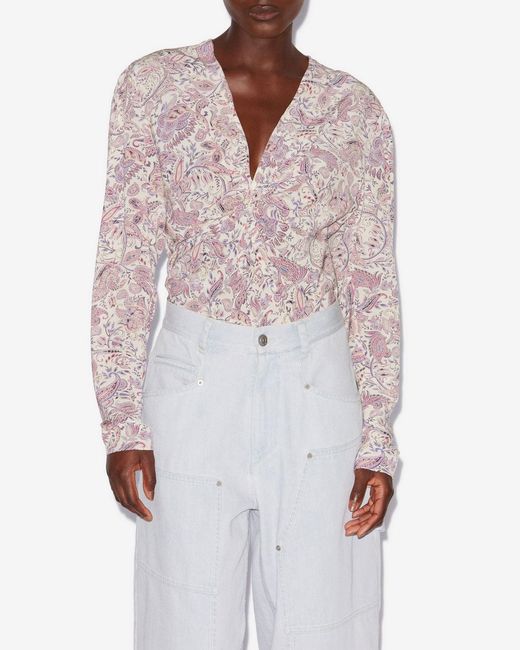Isabel Marant White Zekia Top