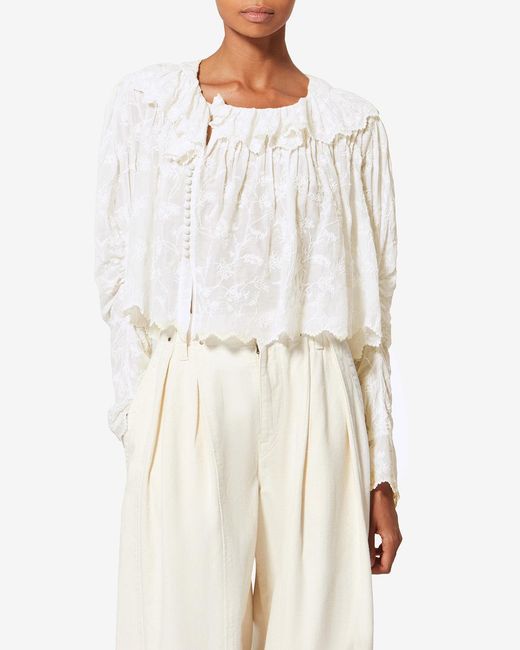Isabel Marant White Zelly Top