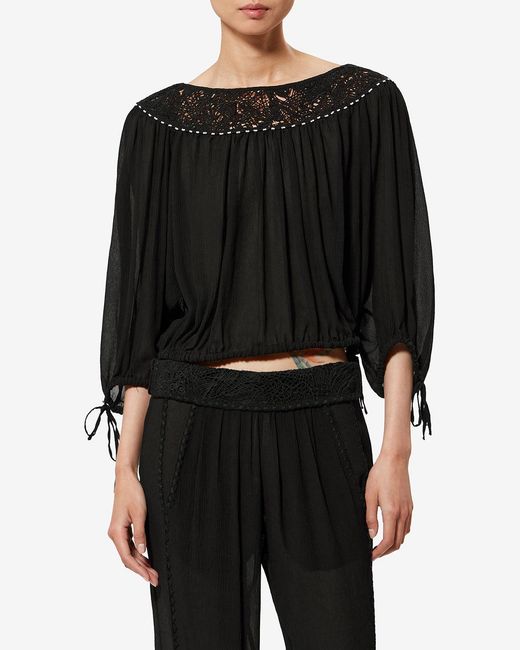 Isabel Marant Black Nelida Blouse