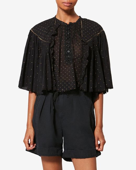 Isabel Marant Black Veenia Top