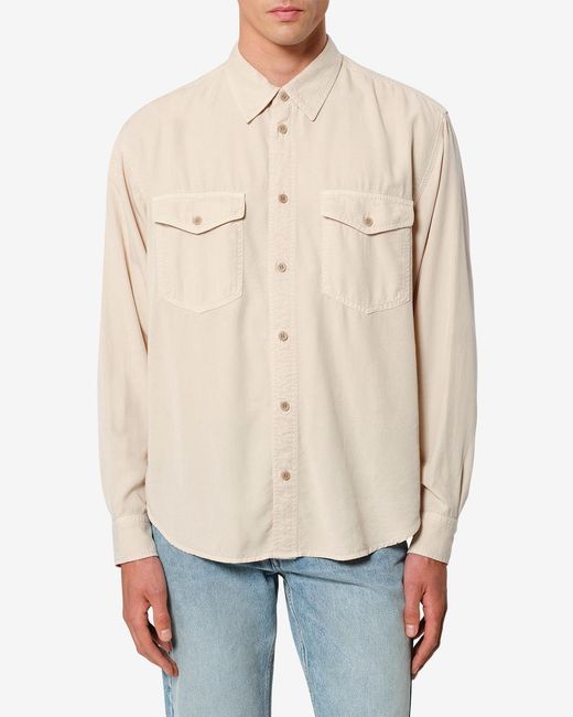 Isabel Marant White Saul Shirt for men