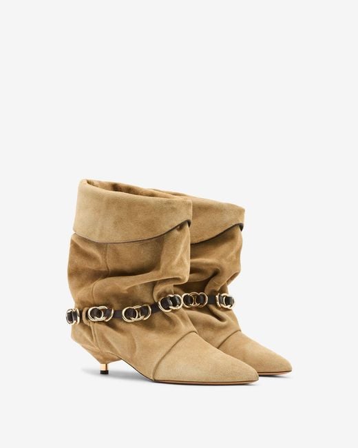 Isabel Marant Natural Edrik Rings Boots