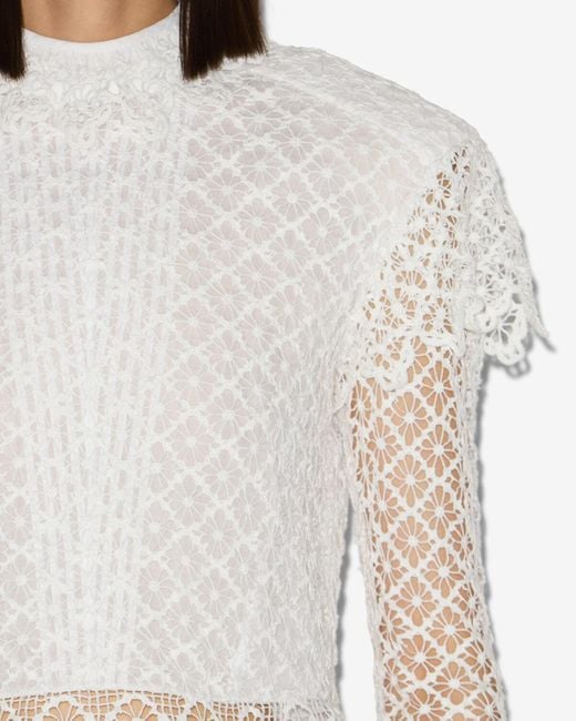 Isabel Marant White Top Ludivine Top