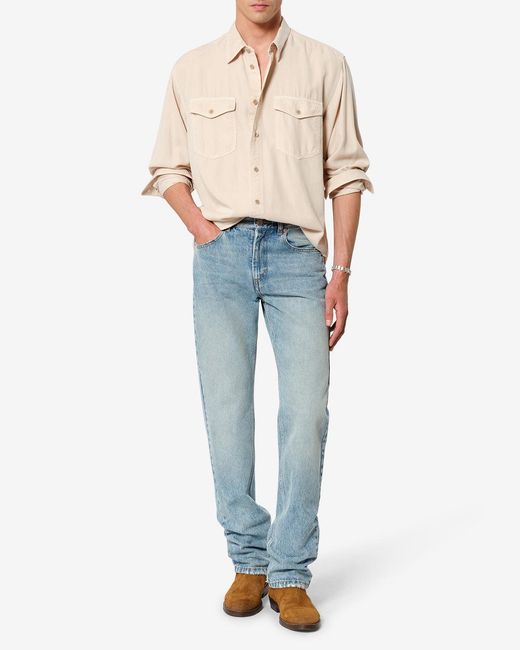 Isabel Marant White Saul Shirt for men
