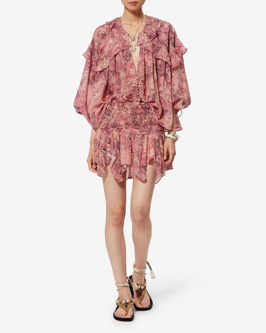 Isabel Marant Red Charis Blouse