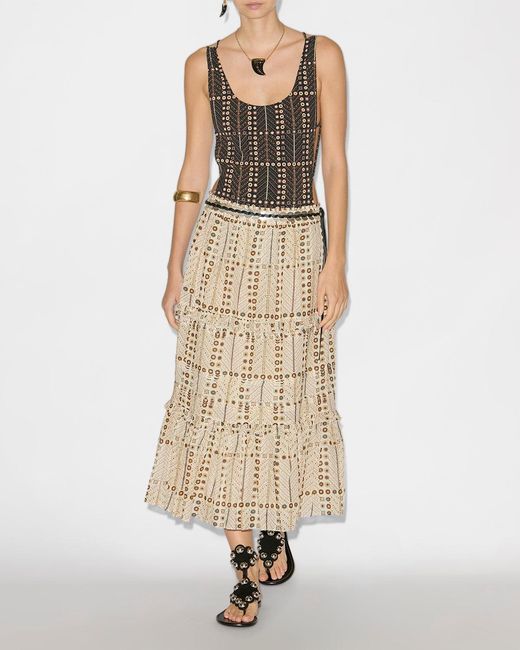 Isabel Marant Natural Diya Skirt