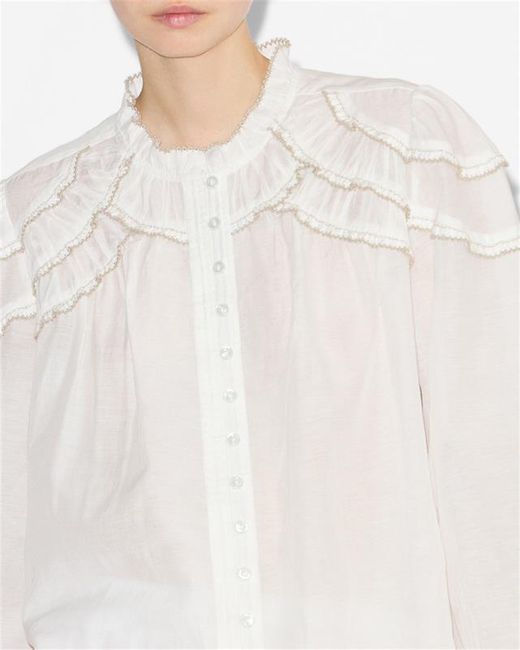 Blusa Christa Isabel Marant de color White