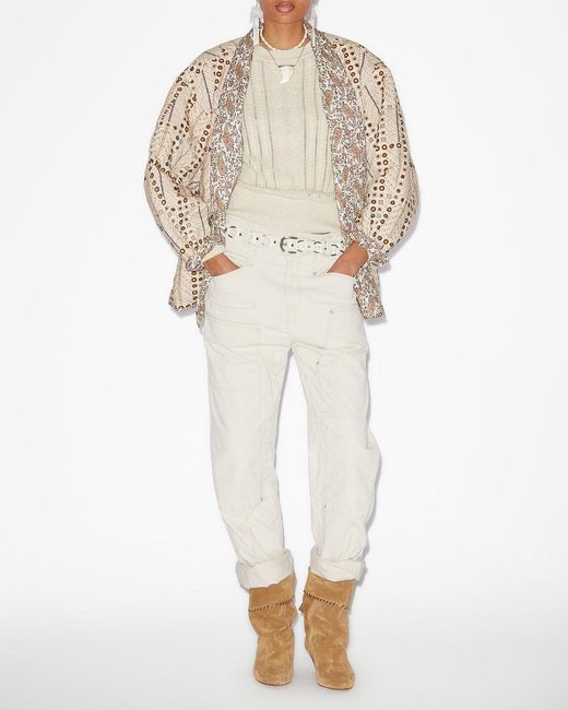 Isabel Marant White Lois Pants