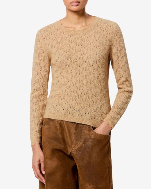 Isabel Marant White Obeline Alpaca Sweater