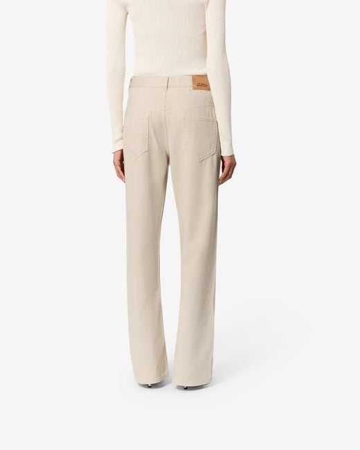 Isabel Marant White Belvira Jeans