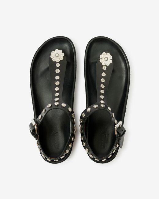 Isabel Marant Black Enore Sandals