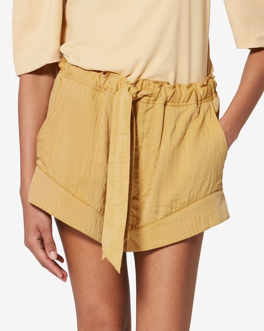 Isabel Marant White Birva Shorts