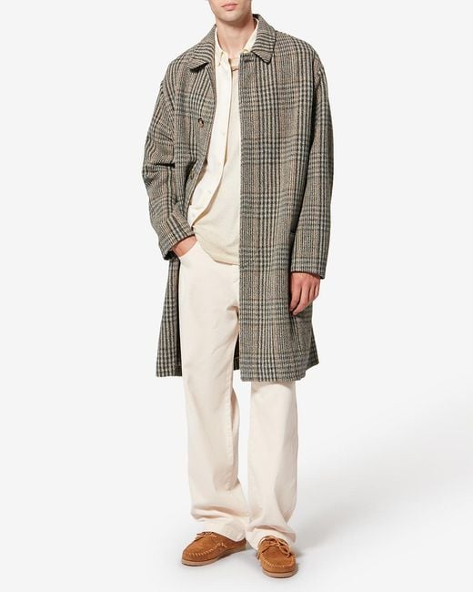 Isabel Marant Gray Franco Coat for men
