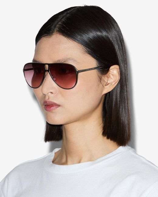 Isabel Marant White Haylo Aviator Sunglasses
