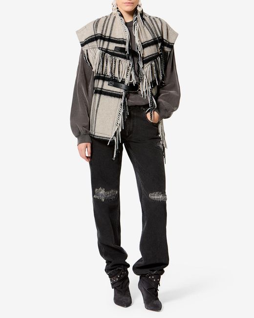 Isabel Marant White Ginesa Wool Cardigan
