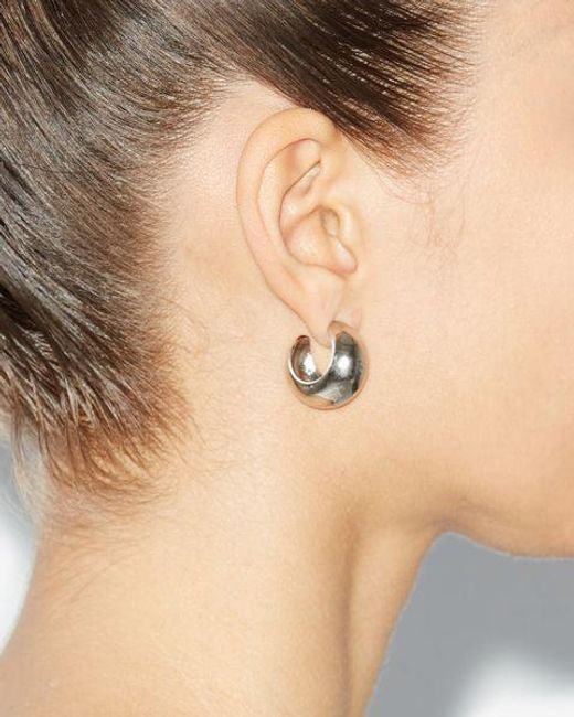 Isabel Marant Natural Shiny Crescent Earrings