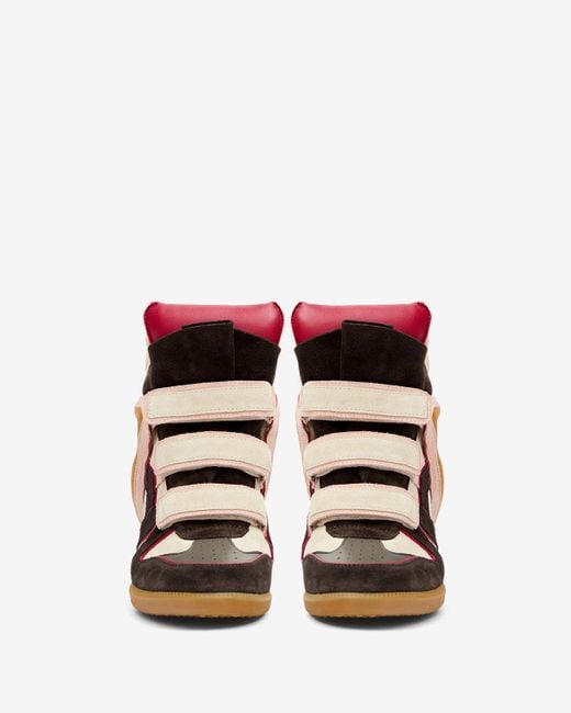Isabel Marant Red Bekett Sneakers