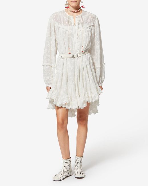 Isabel Marant White Zame Dress