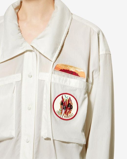 Isabel Marant White Chely Shirt