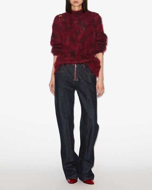 Isabel Marant Red Mickaella Sweater