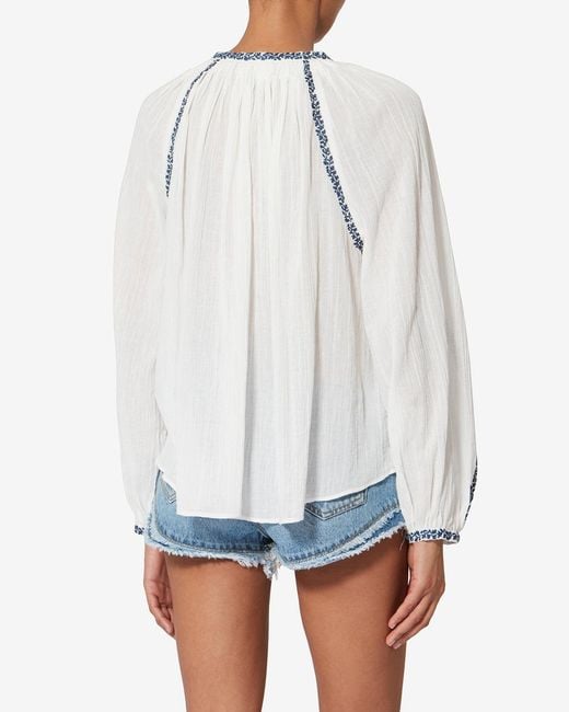 Isabel Marant White Lena Top