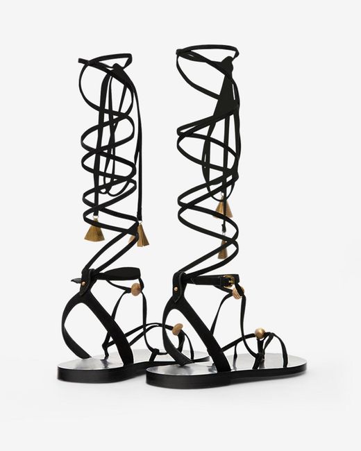 Isabel Marant White Azzi Sandals