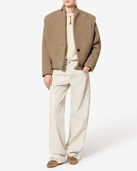 Isabel Marant Natural Dyogo Coat