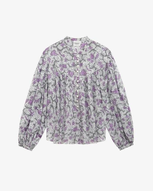 Blusa Salika di Isabel Marant in Gray