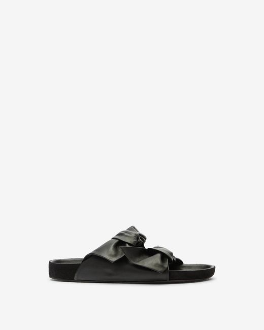 Isabel Marant Black Lennyo Bow Sandals