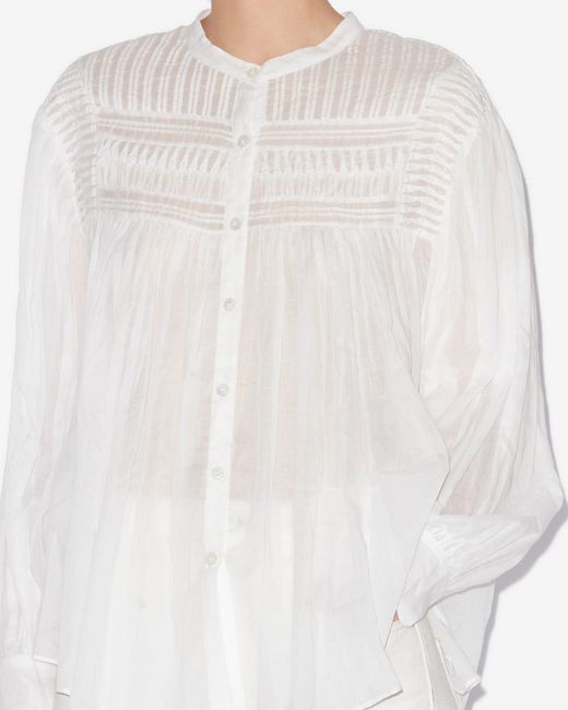 Isabel Marant White Plalia Blouse